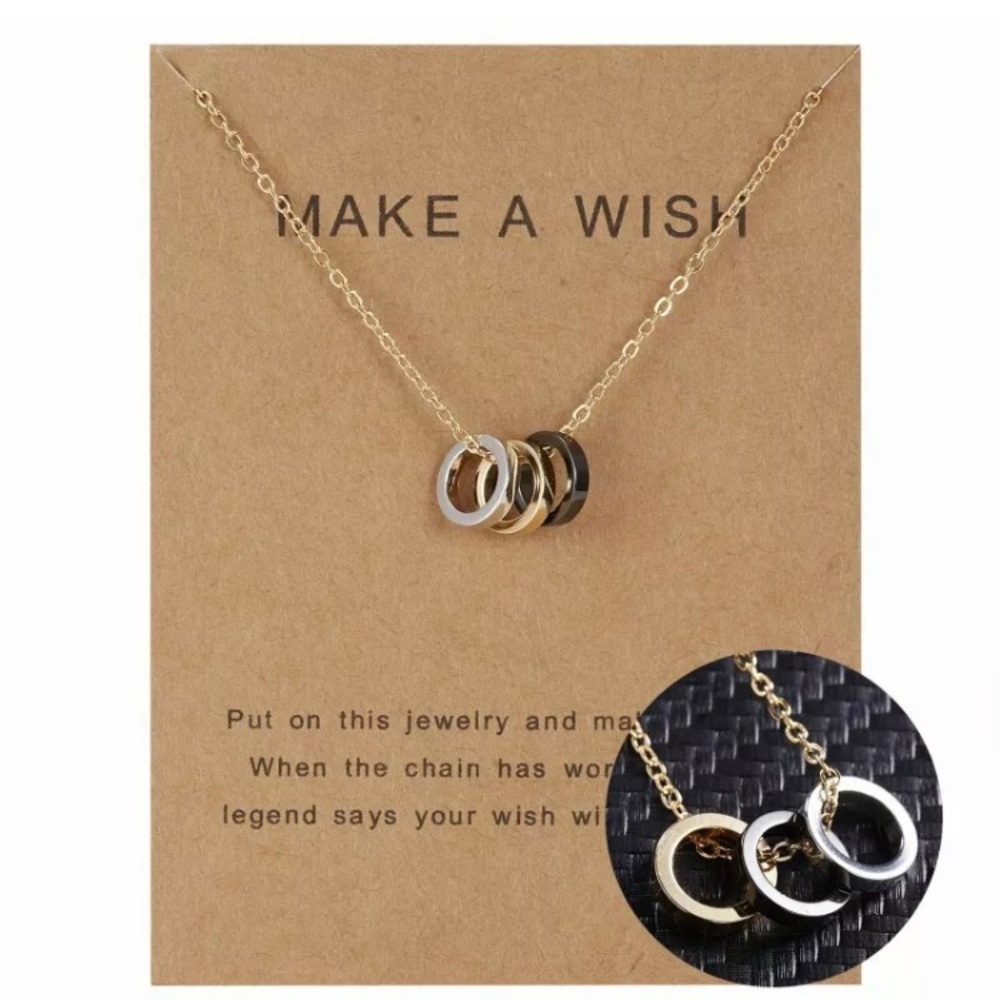 Triple Ring Wishful Thinking Necklace